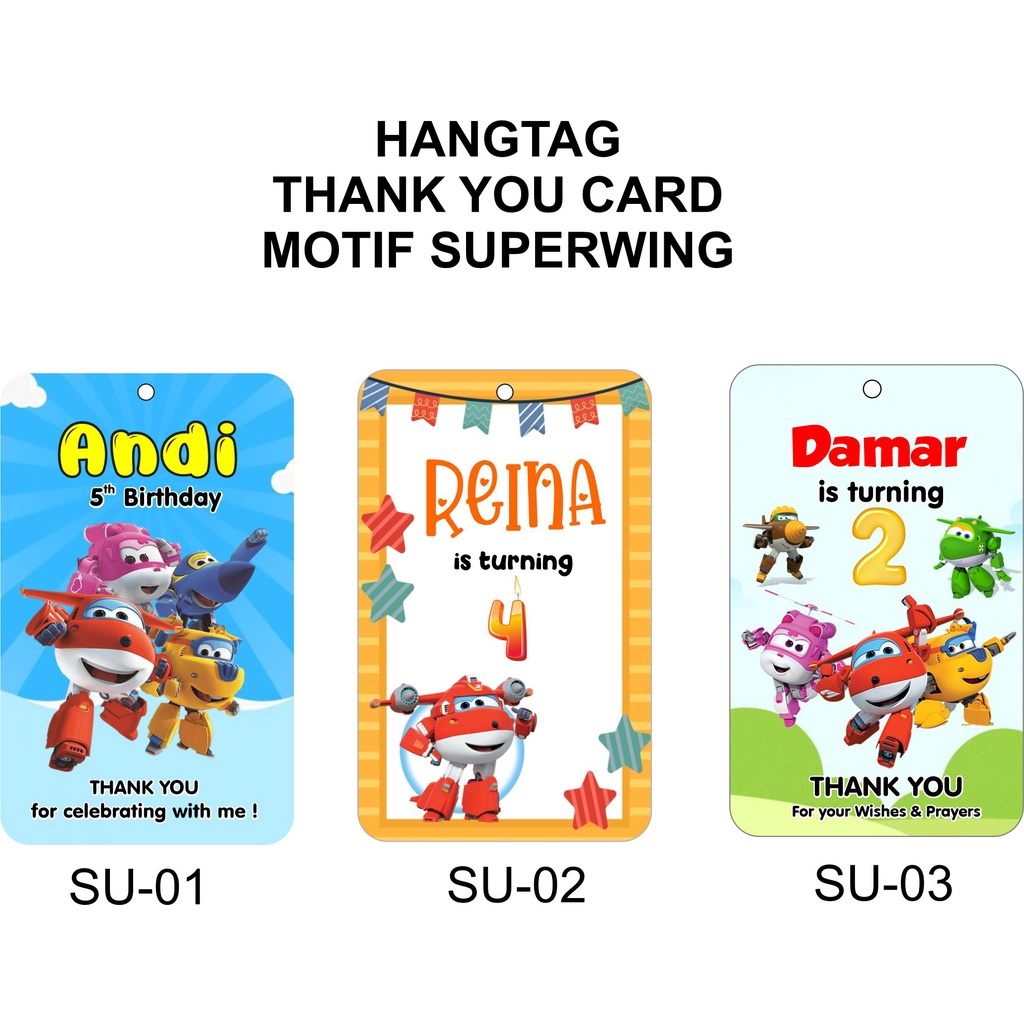 Jual Hangtag Kartu Ucapan Terima kasih ulang tahun thankyou card