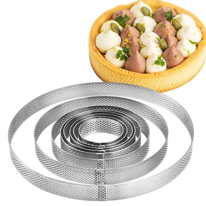 Jual Cetakan Ring Tart/Pie Perforated Stainless Steel (1 Ring) | Shopee ...
