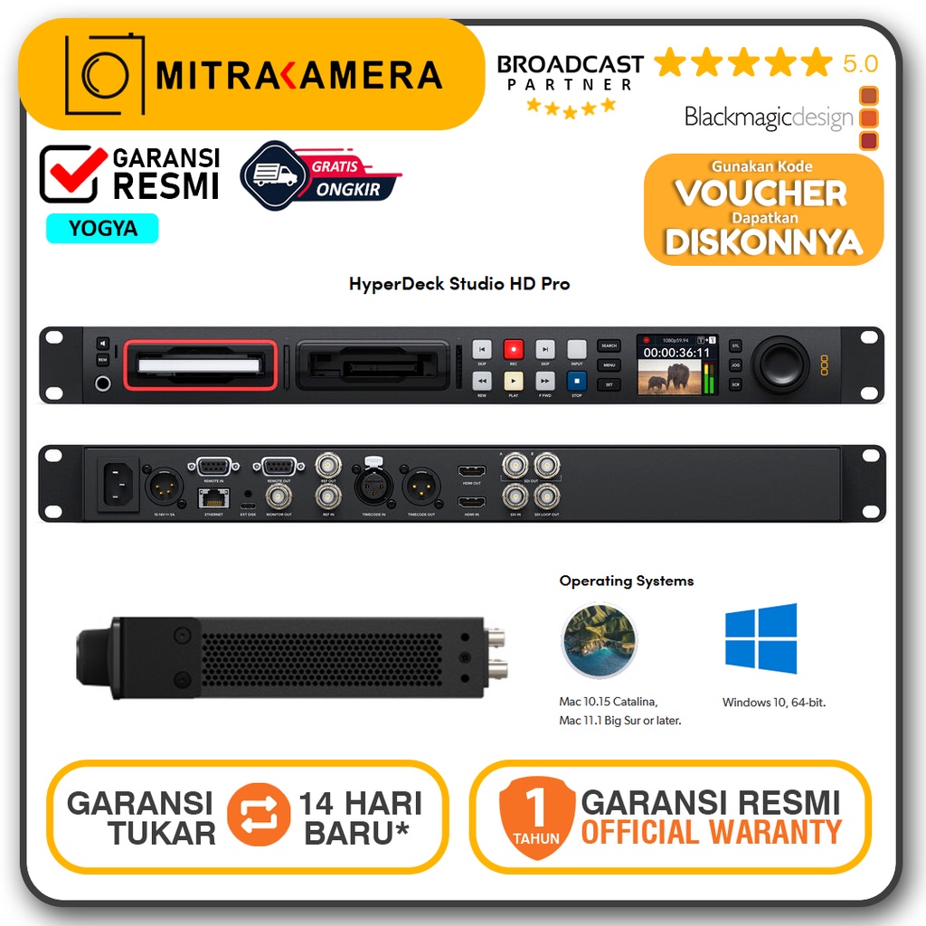 Jual Blackmagic Design HyperDeck Studio HD Pro Garansi Resmi Blackmagic ...