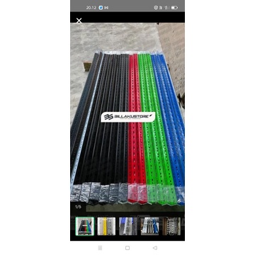Jual Tiang Rak besi siku lobang Tebel 2ml 4x4 | Shopee Indonesia
