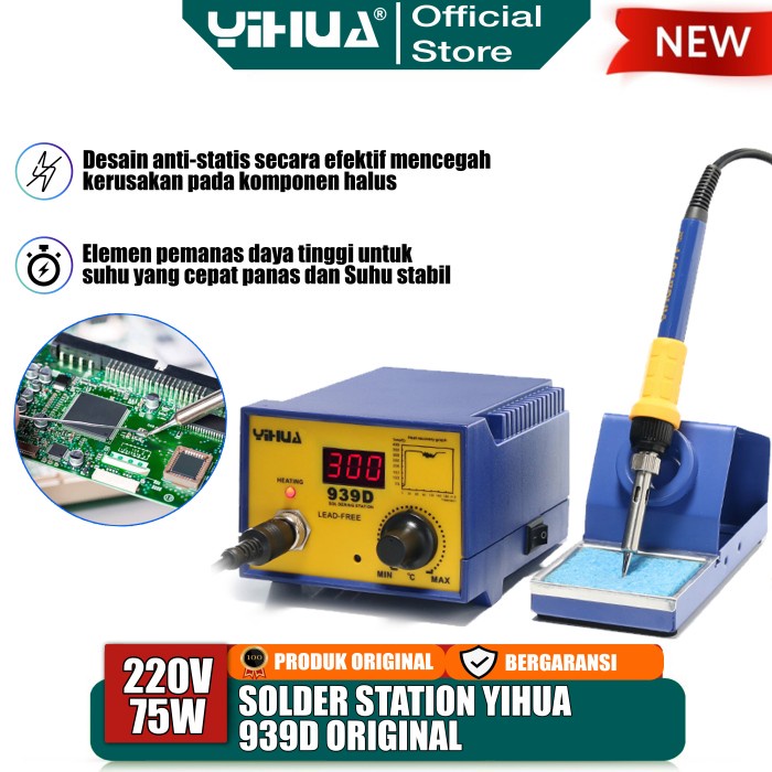 Jual Yihua D Solder Station Digital Fast Heating Mobile Motherboard Ic Shopee Indonesia