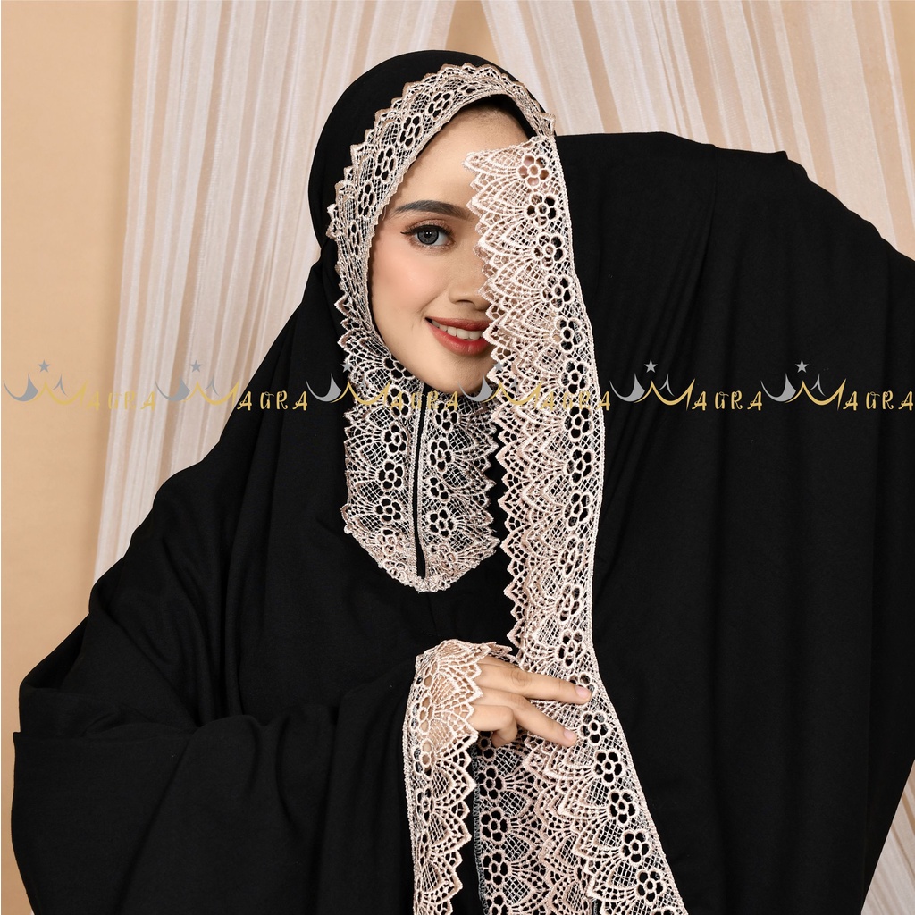 MAURA - Mukena Dewasa Jumbo Amira 2in1 Bahan Nyaman dan Ukuran Jumbo