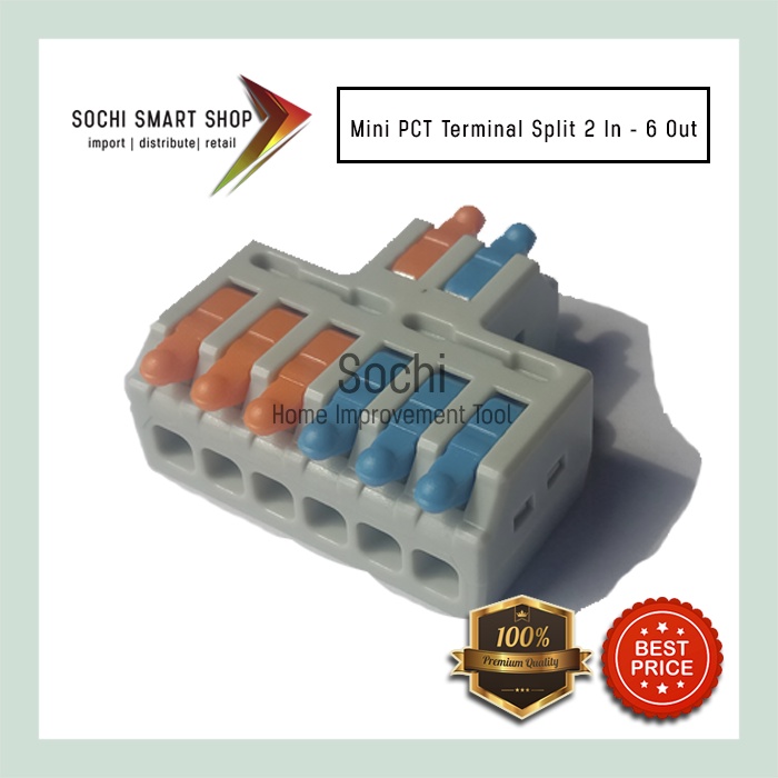 Jual Mini PCT Terminal M62 Split Rainbow - Sambungan Kabel Listrik 2 in ...