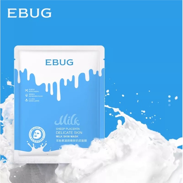 Jual EBUG Masker Susu / Bioaqua Black Mask / EBUG Susu Cows Milk Facial