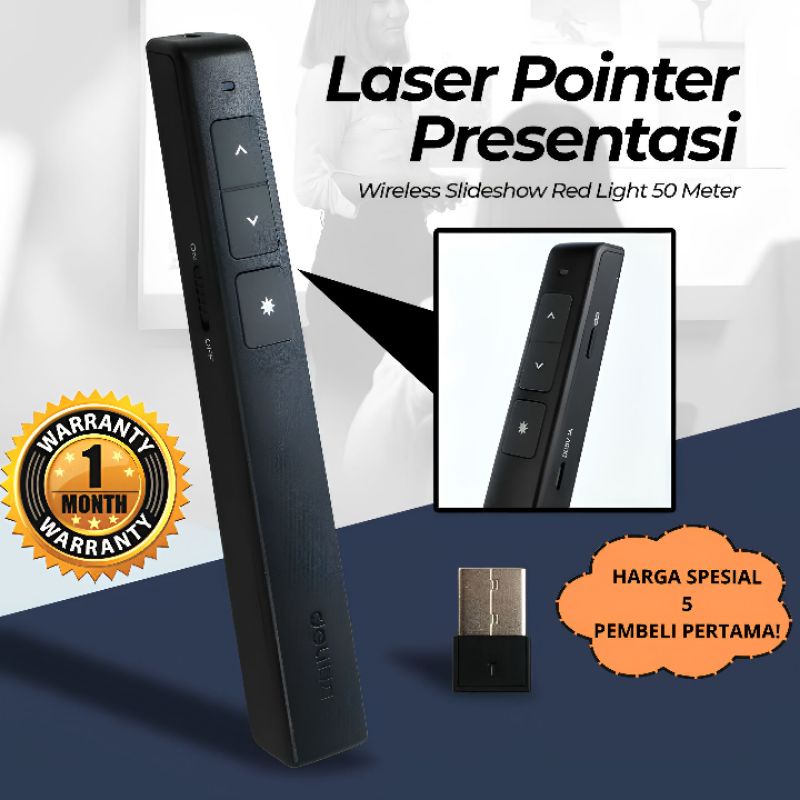 Jual Laser Pointer Presentasi Wireless Tanpa Kabel Nirkabel Slideshow ...