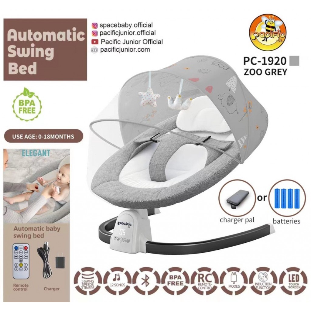 Jual PACIFIC AUTO SWING BED / BOUNCER / ROCKER / SWINGER PC1920 / PC ...