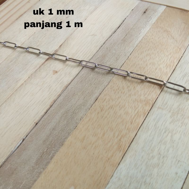 Jual rantai burung parrot stainless stell ukuran 0,,8 mm, 1mm, 1,2mm, 1 ...