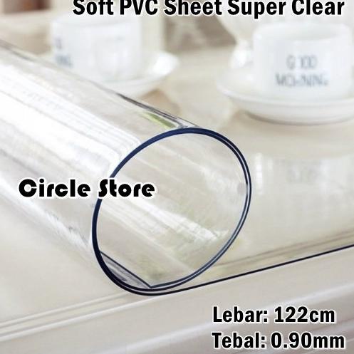 Jual Plastik Mika Lentur Pvc Super Transparan Clear Bening Cm Tebal