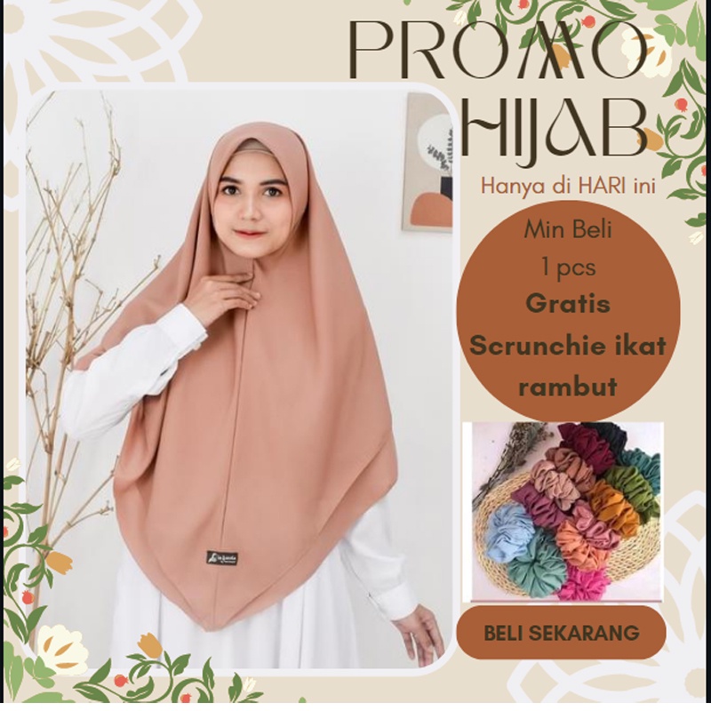 Jual Hijab Jilbab Segi Empat Instan Bolak Balik 2 Layer Saginta ...