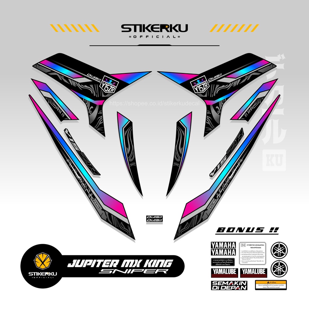 Jual STICKER EDISI Y15ZR EDISI ZR PART 3 / YAMAHA SNIPER 150 MXi ...
