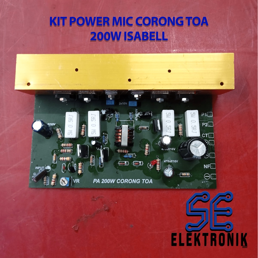 Jual Kit Power Amplifier Mic Corong 200 W belum berikut Trafo OT