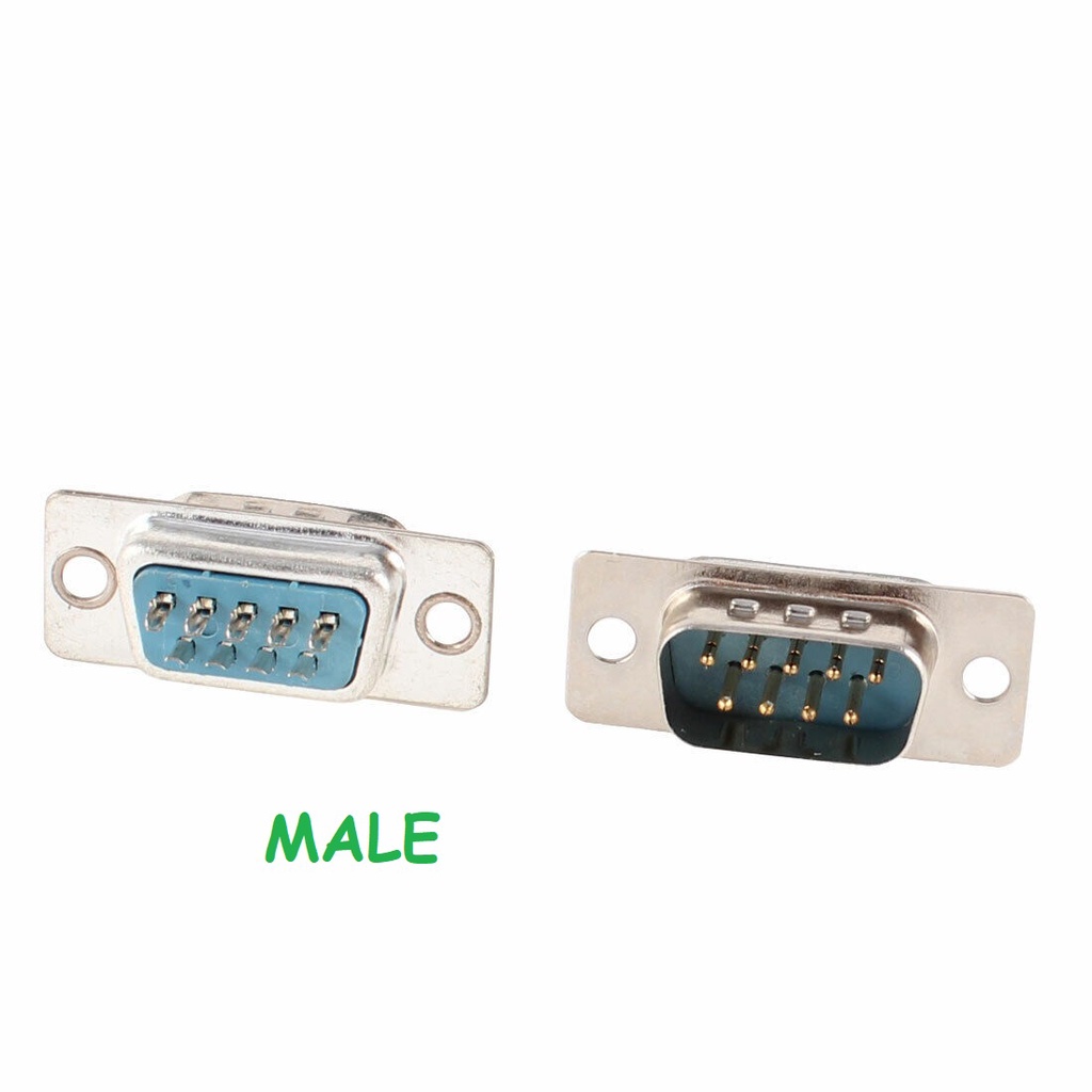 Jual DB9 DB 9 DB-9 RS232 Male Female 9 pin Connector VGA Socket Adapter ...