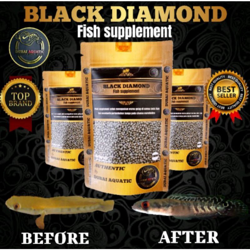 Jual Pelet Black Diamond Original Produk by Dubai Aquatic Ready size