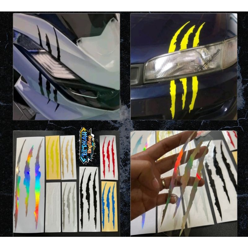 Jual Sticker Cakar Motor Mobil Stiker Cakaran Monster Scartch Cutting ...