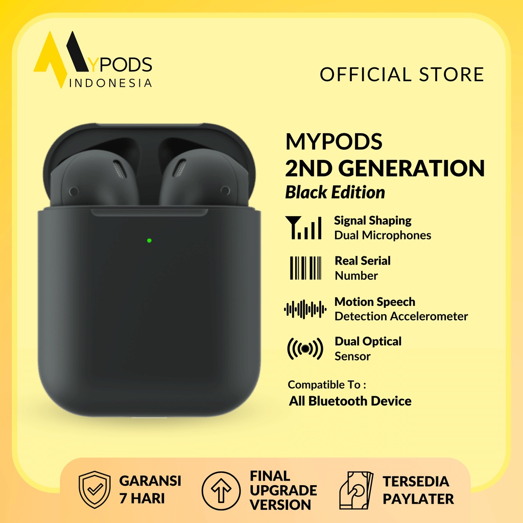 Jual Mypods Gen 2 Black Edition 2023 by Mypods Indonesia Shopee Indonesia