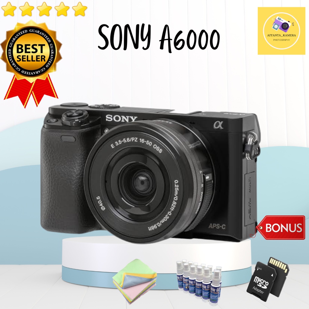 Jual KAMERA SONY A6000 WIFI LENSA 1650MM ( GARANSI TOKO ) KAMERA