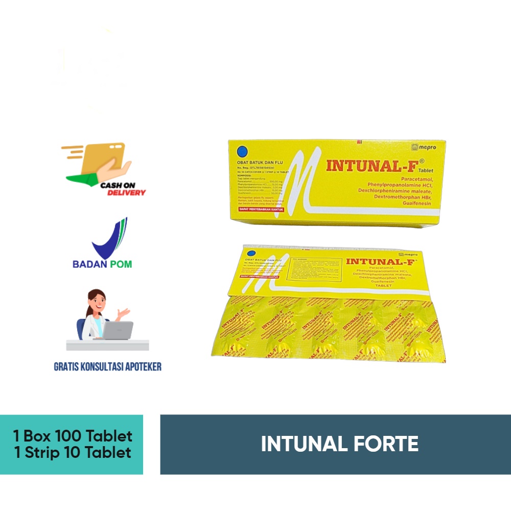 Jual Intunal Forte Box 100 Kaplet Shopee Indonesia