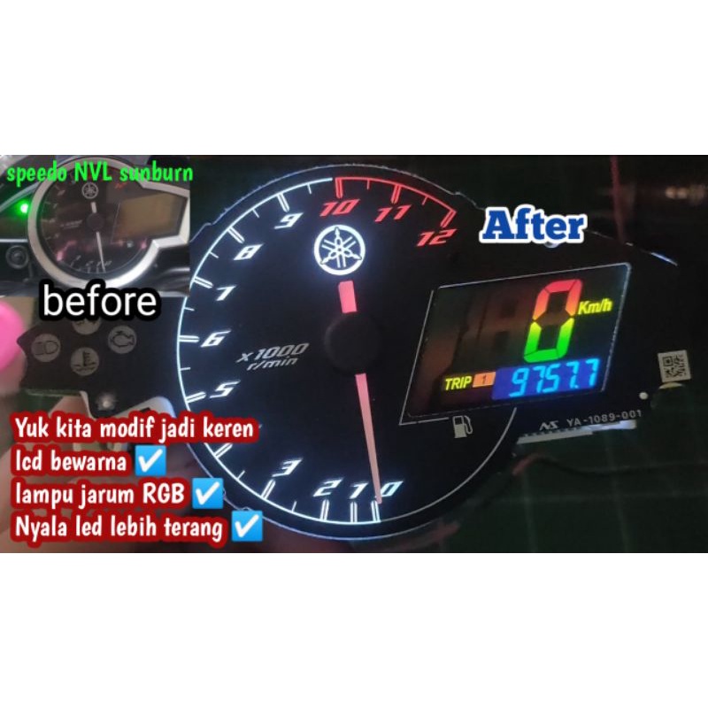 Jual POLARIS & STICKER LCD SPEEDO YAMAHA VIXION,NVL/NVA | Shopee Indonesia
