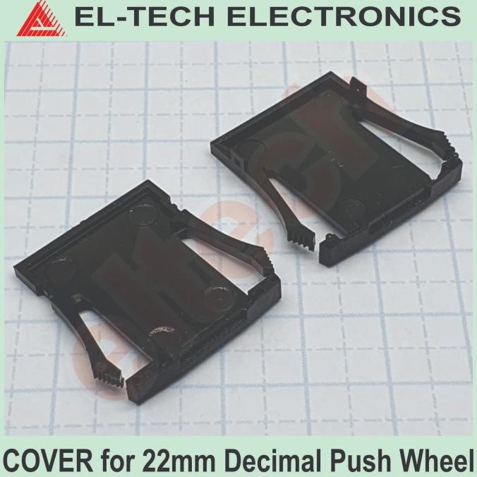 Jual (4 pcs) 22mm DECIMAL Push Wheel Pushwheel Edge Cover Penutup ...