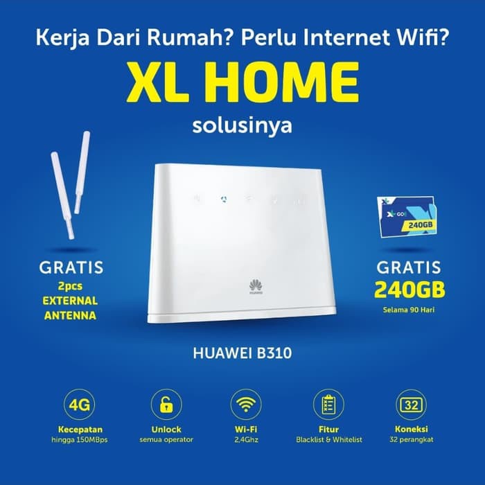 Jual Home Router Wifi 4g Huawei B310 Xl Go Unlock Garansi Resmi Shopee Indonesia 6879