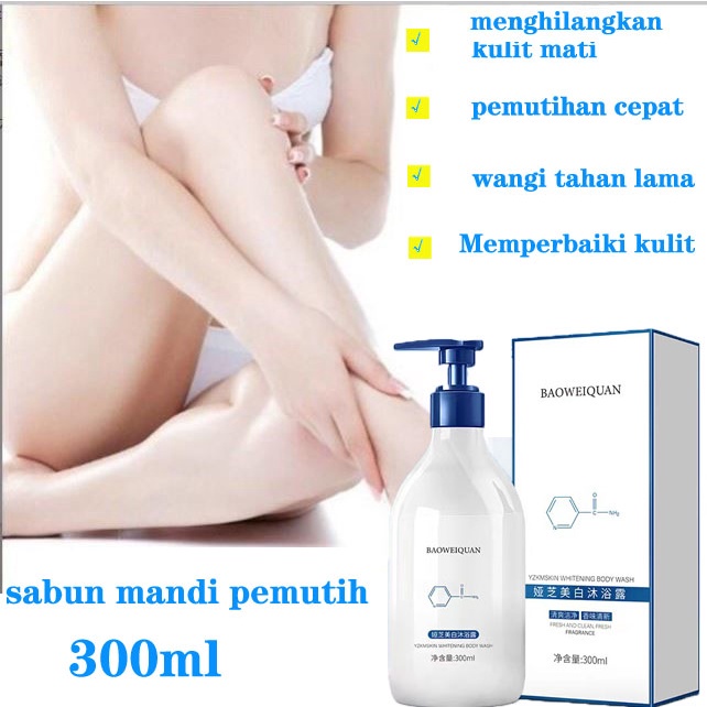 Jual Sabun Pemutih Sabun Mandi Whitening Wash Pencuci Tubuh 300ml Sabun Mandi Dengan Keharuman 