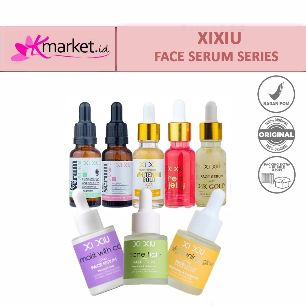 Jual XI XIU Face Serum Anti Acne Vitamin C Whitening Gold Red