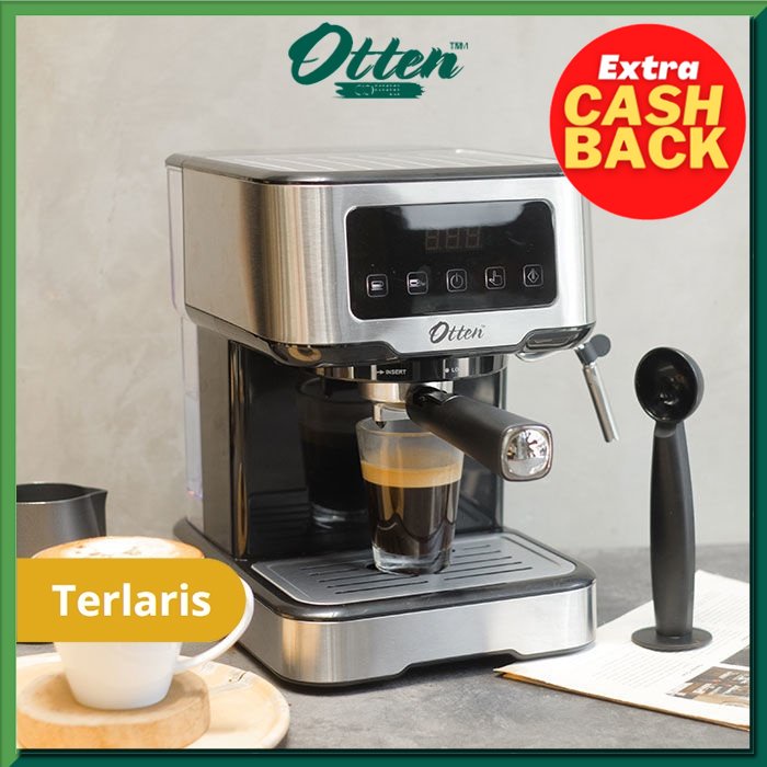 Jual Otten Mesin Kopi Espresso 15 Bar Ottura Layar Sentuh Espresso Coffee Machine Best 8406