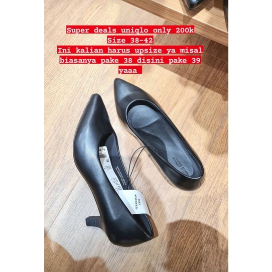 Jual UNIQLO KITTEN HEELS SALE (SEPATU FLEXIBLE UNTUK KERJA/CASUAL