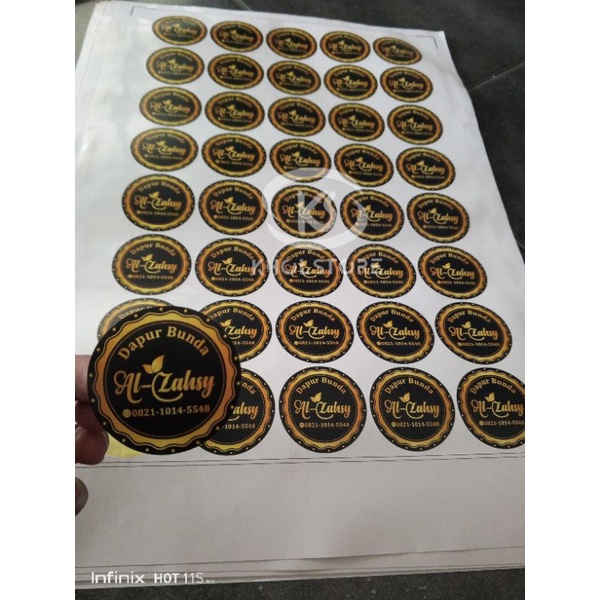 Jual Paket A3+ Stiker Kuker Toples Cake Catering - Free desain free cut ...