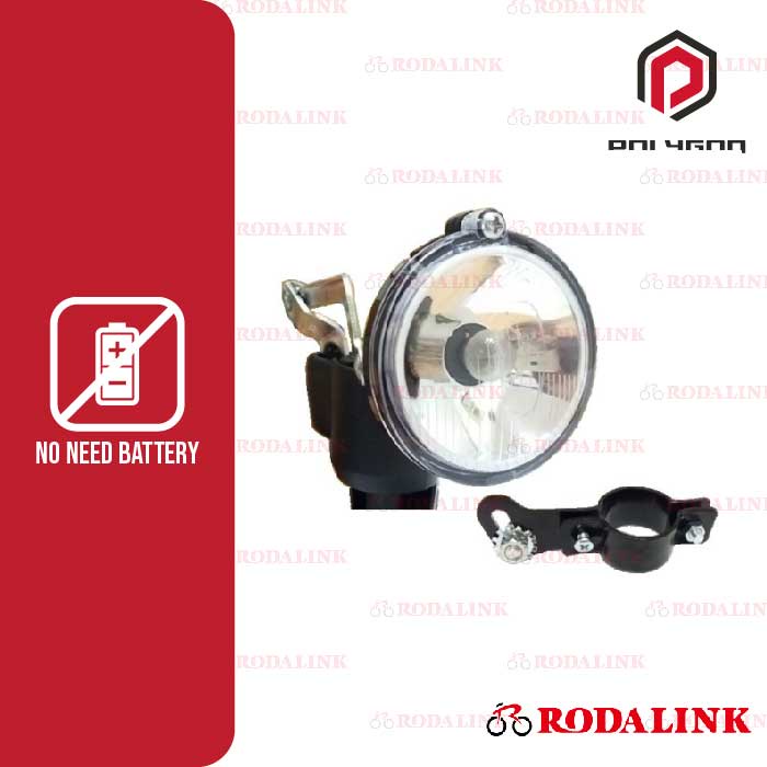 Jual Polygon Lampu Sepeda Dynamo With Bracket Lampu Sepeda Klasik Tanpa