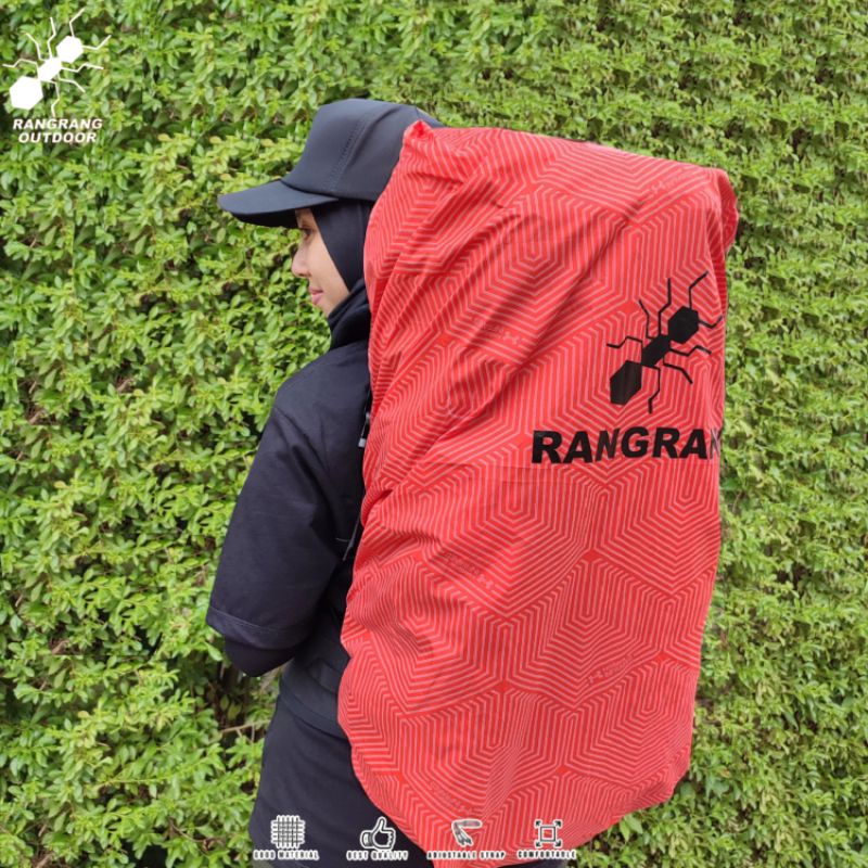 Coverbag Tas Carrier Raincover Pelindung Tas Gunung Waterproof Rangrang