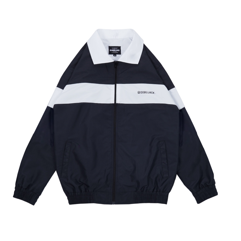 Jual Dobujack Track Suit Jacket Shoot Black Strip White Shopee Indonesia