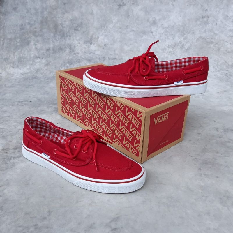 Jual Vans Zapato Classics Flanel Maroon Shopee Indonesia