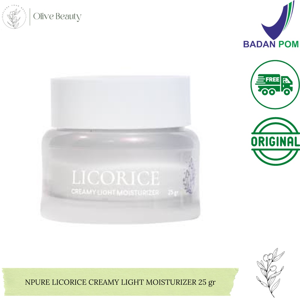 Jual NPURE LICORICE CREAMY LIGHT MOISTURIZER 25 gr Shopee Indonesia