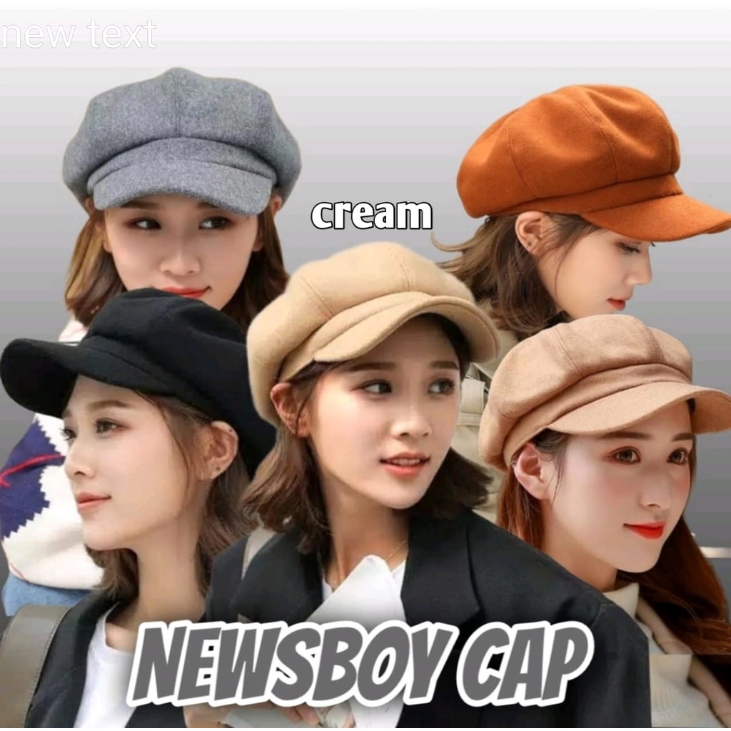 Jual Topi Cap Apolo Polos Newsboy Dewasa Unisex Import Premium Topi ...
