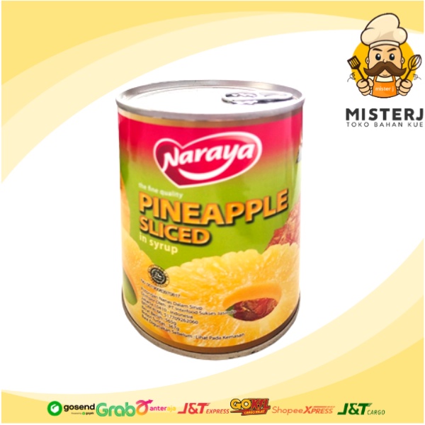 Jual Naraya Pineapple Slice In Syrup 565 Gram Naraya Nanas Irisan Dalam Sirup Kaleng 