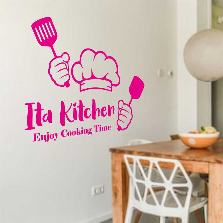 Jual PROMO WALL STICKER QUOTE MOTIVASI MOM'S KITCHEN BISA CUSTOME NAMA ...
