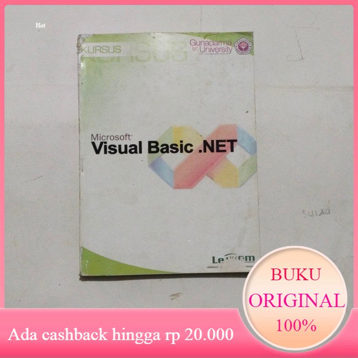 Jual microsoft visual basic net gunadarma original bekas shopee indonesia