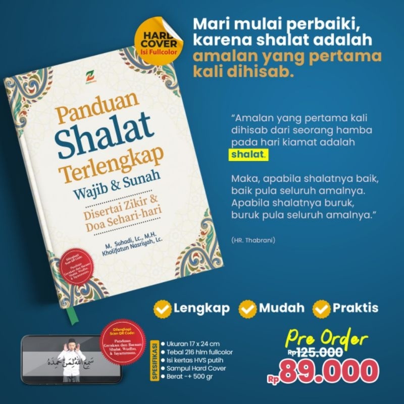 Jual Panduan Shalat Terlengkap Wajib dan Sunah (Untuk Usia 18th