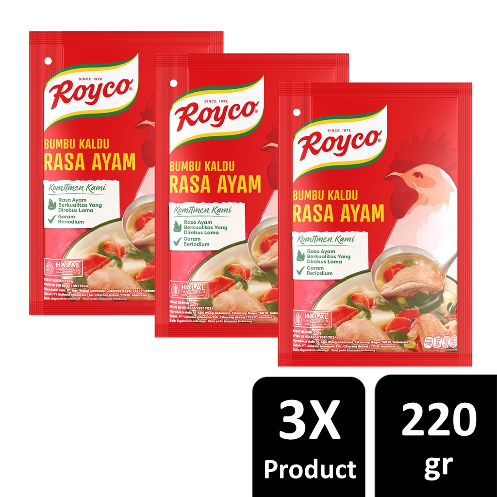 Jual Royco BUMBU KALDU Penyedap Makanan Penyedap Rasa AYAM Beryodium ...