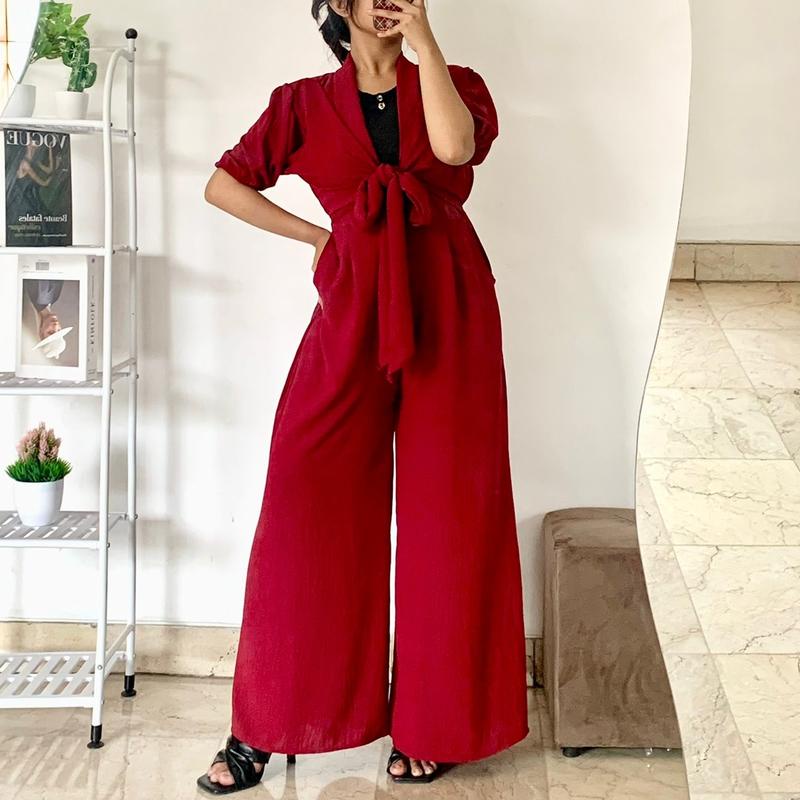 Jual ilook | Jumsuit Belle | Jumsuit Wanita Crincle | Shopee Indonesia