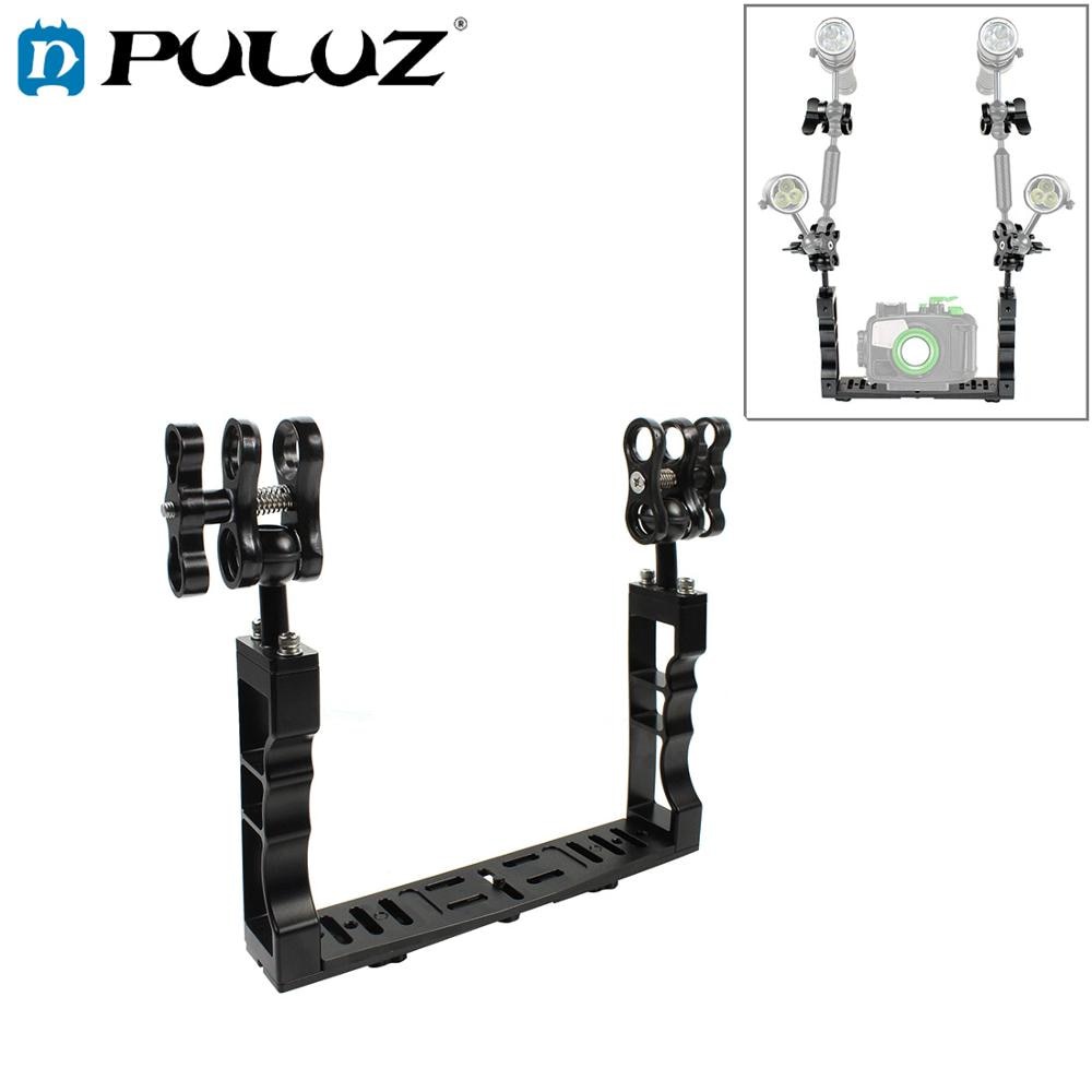 Jual PREORDER PULUZ Dual Handle Aluminium Diving Tray Stabilizer Rig ...