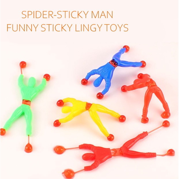 Jual Mainan sticky man tempel kaca spiderman climbing wall | Shopee ...