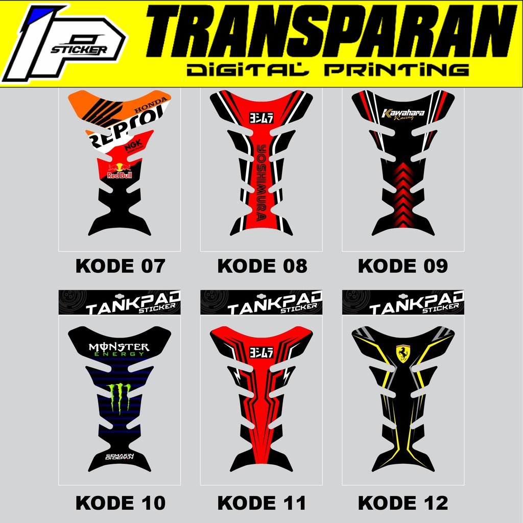 Jual STIKER TANKY TANKPAD MOTOR PAD TANK PROTECTION Universal (Untuk ...