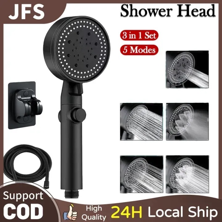 Jual 3 in 1 Shower Head With Hose Set High Pressure Shower Shower Kamar ...