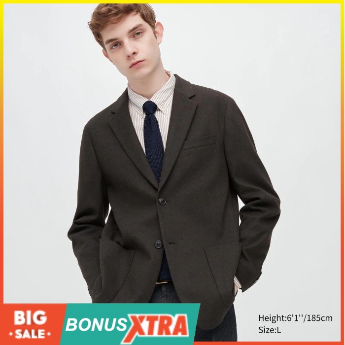 Jual Jas Uniqlo Jaket Comfort 2 Kancing Serupa Wool 452736 Original Keren Shopee Indonesia