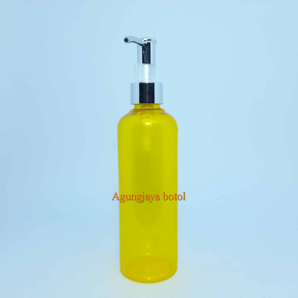 Jual Botol Pet 250 Ml Br Kuning Tutup Pump Lotion / Botol Plastik ...