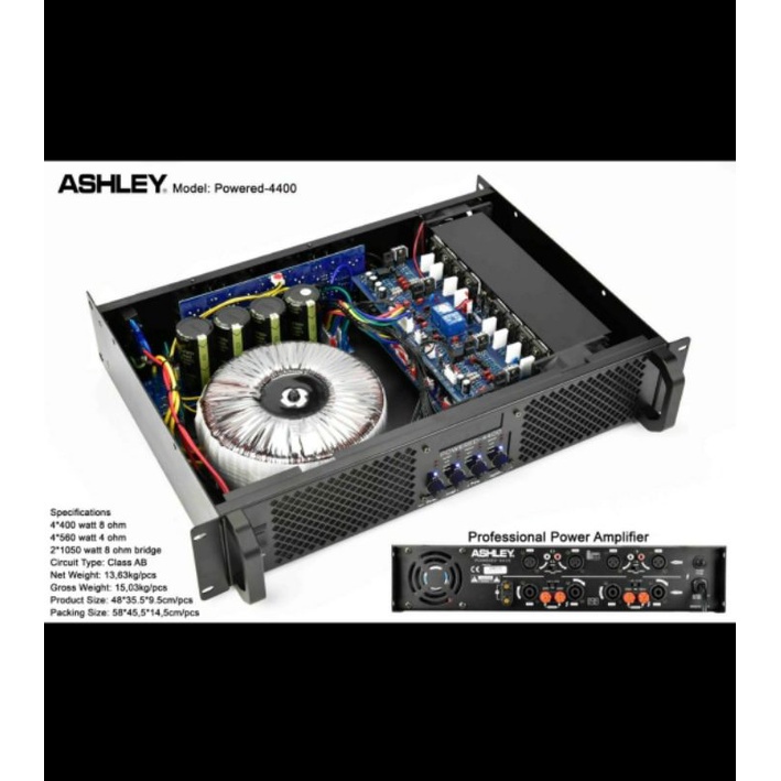 Jual Power Amplifier Ashley Powered Powered Channel Original