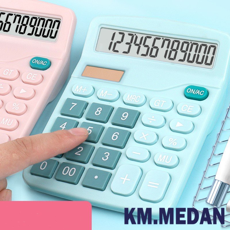 Jual KM.Medan Kalkulator Surya, Kalkulator Warna Bergaya 12Bit