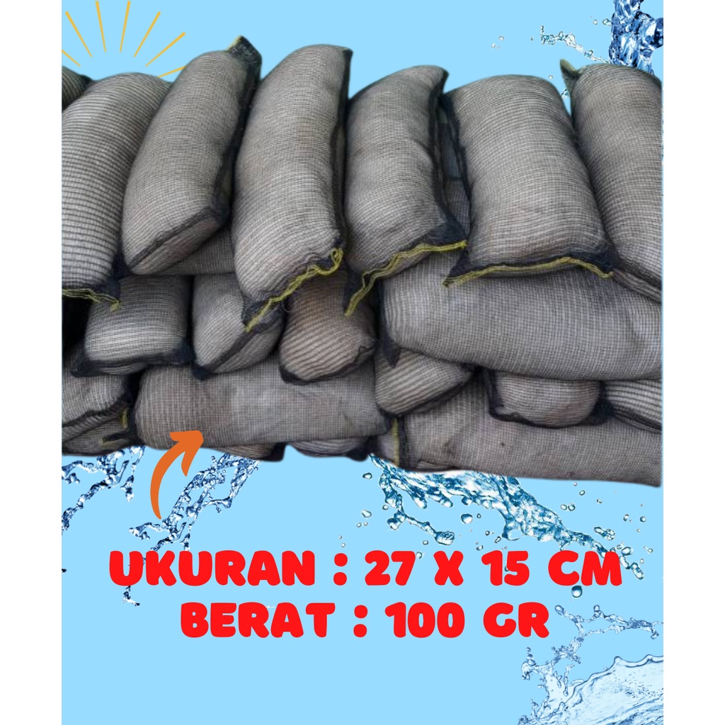 Jual Jaring Waring Nelayan Filter Kolam Ikan Saringan Air Aquarium
